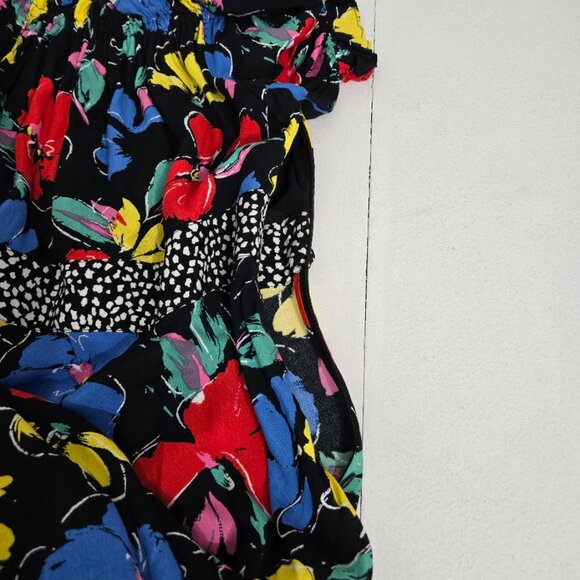 Rixo x Target Floral Off Shoulder Maxi Dress Sz 6 Resortwear Retro Flowy Travel - Picture 7 of 11